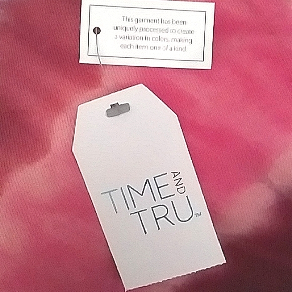 Tie-Dyed Mauve Sweatpants with Drawstring cord (no elastic) with Cuffs W 12-14 - Picture 7 of 8